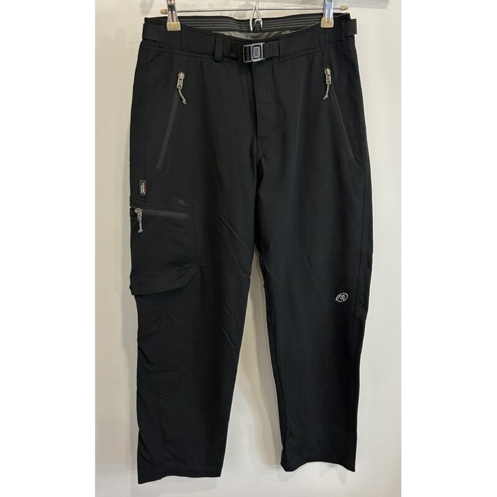 Cloudveil Womens Ski Snowboard Pants M Belted Schoeller Fabric Active Black